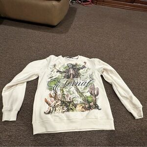 EUC! 3 Forty Inc Crewneck Sweatshirt Women's M Eternal Y2K top LS pullover